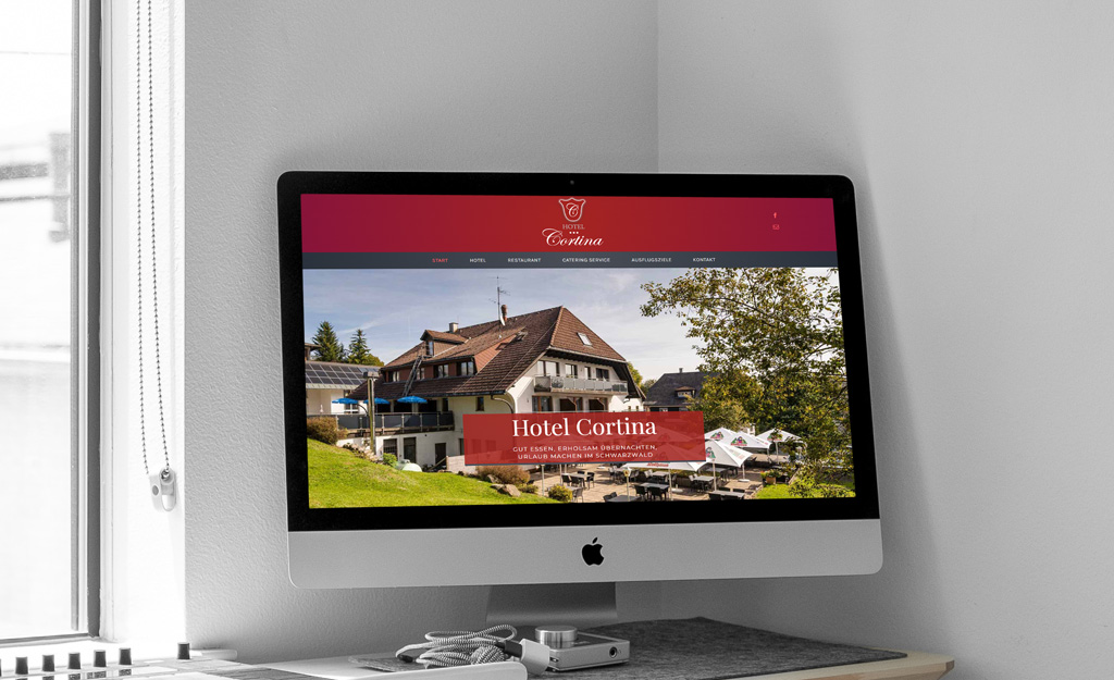 Webdesign für Hotel Cortina in Höchenschwand