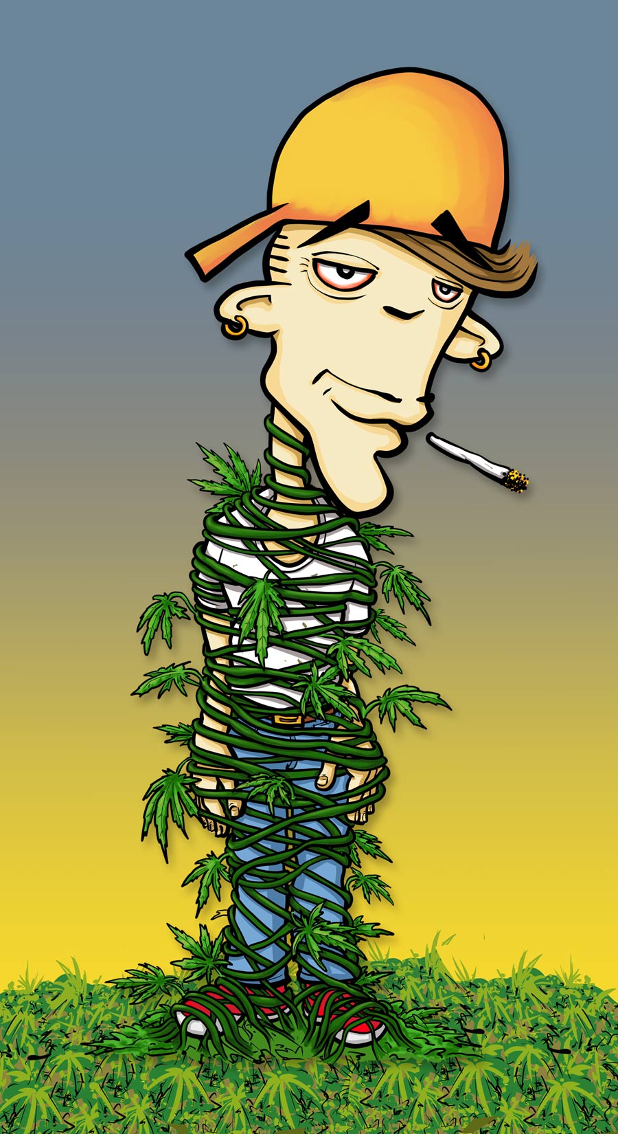 Illustration zur Cannabis-Legalisierung für feelok